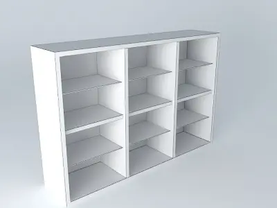 Shelf Cabinet DOORS REGO 22 17 BRW Milano Oak 3D model