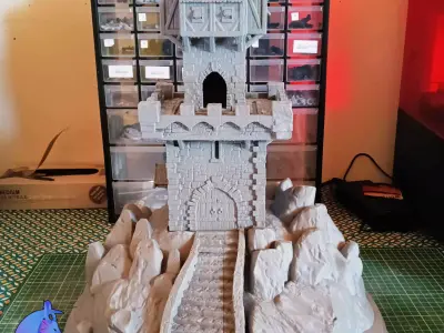MEDIEVAL TOWER - TABLETOP 3D print model