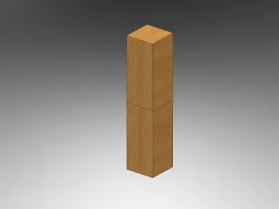 Kaneori Mechiire - Classical Japanese Wood Joint  Free 3D model