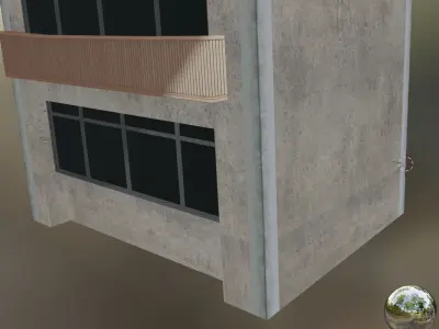 building 12 Low-poly 3D model get