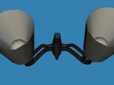 library lamp 02 3D model