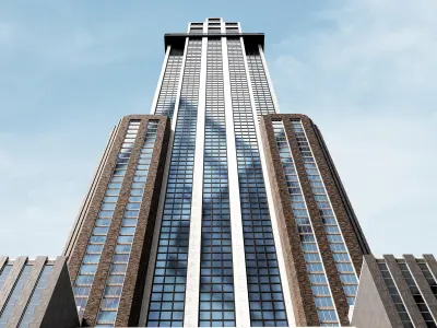 Skyscraper01 NewYork-Style Low-poly 3D model
