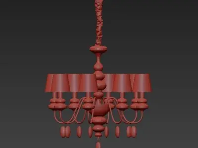 Masiero Eva Chandelier 8 3D model