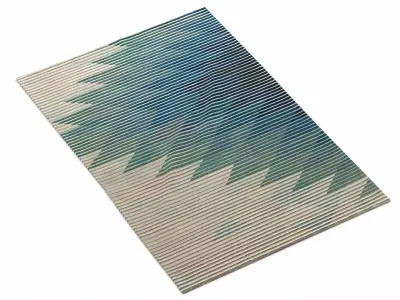 The Lake Collection rug with stripes 3D model