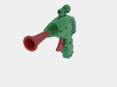 Post Space Raygun 3D model