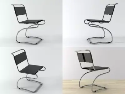 Halabala chair H-79 3D model