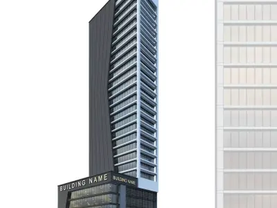 Highrise office building  No  2 3D model