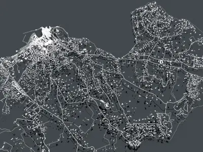 Cityscape Saint Tropez France  3D model