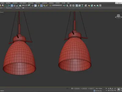 Castelli Pendant Light Low-poly 3D model