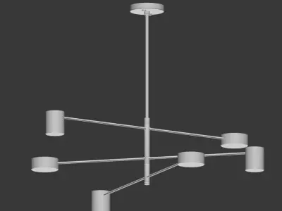 Counterpoint Round Led Pendant Light 3D model