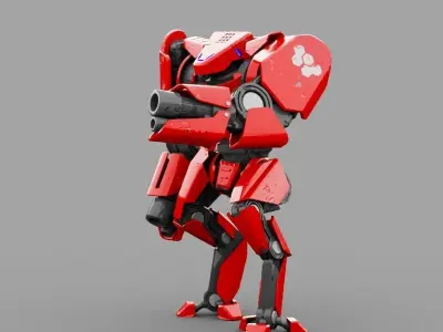 Battle Droid TERA Rigged character 3D model