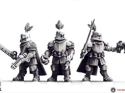 Feudal Guard - Sergeant Builder 3D print model