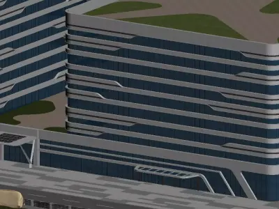 Modern Office Building 3D model