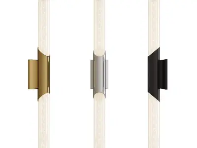 Pylon LED Double Wall Sconce Low-poly 3D model