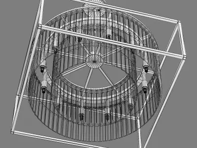 713127 Regolo Osgona chandelier 3D model