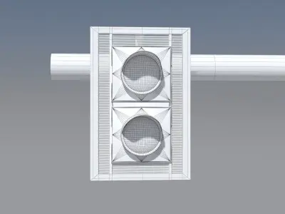 Polish Tram Traffic Lights 3D models PL Low-poly 3D model