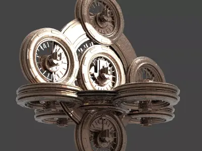 Ancient Alien Star Ring 10  3D model