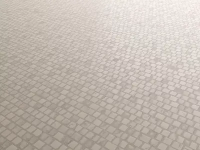 Floor Mosaic Ceramics White Patina 02 Texture