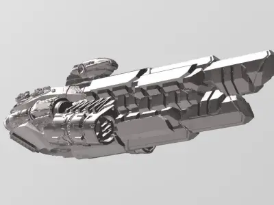 FLEET CORE- 04 FED UNION DESTROYER 3D print model