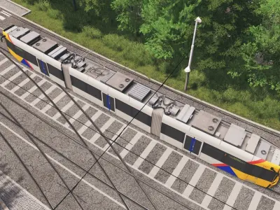 Flexity Classic 100 Series Tram Low-poly 3D model