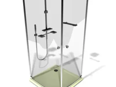 Glass Shower Cabin 3D model