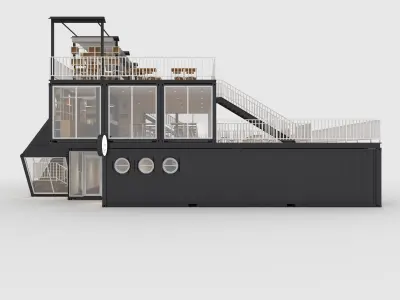 Container Cafe 6 3D model