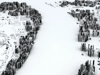 Hangzhou Streets and Buildings 3D model