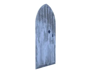 Castle Door 08 Low Poly Realistic Low-poly 3D model