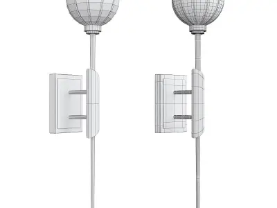 Corbett Tempest Wall Sconce Low-poly 3D model