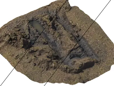 The Green mud pit 3D model