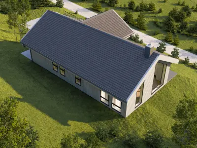 Scandinavian summer house  3D model