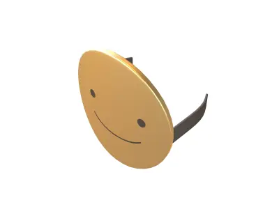 Smile Mask v1 004 Low-poly 3D model