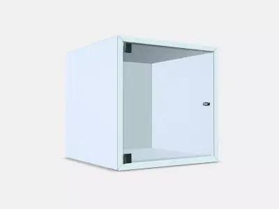 EKET Wall cabinet with glass door 3 Low-poly 3D model
