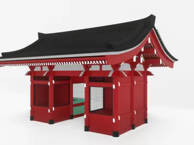 Kaminarimon - Thunder Gate Free 3D model