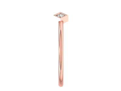 Women Open End Light Weight Band Ring 3D print model 3