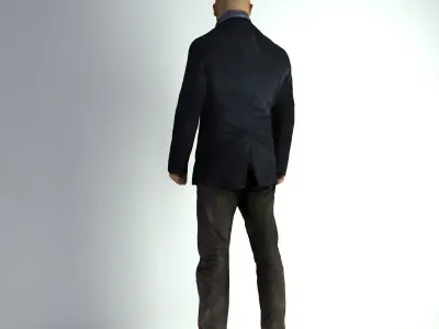 3D Scan Man Winter 005 3D model