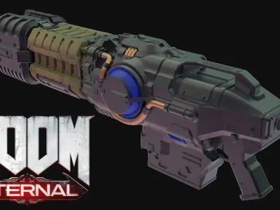 DOOM Eternal PlasmaGun 3D print model