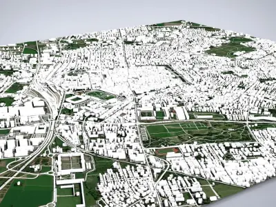 Cityscape Modena Italy 3D model