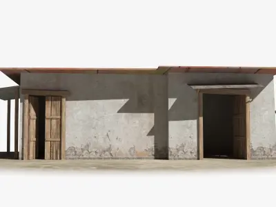 Slum x12 Low-poly 3D model