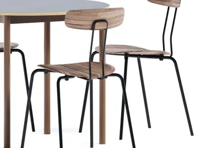 Base Round Table D90 by Muuto 3D model