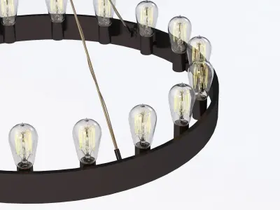 Robert Abbey Candelaria Chandelier 3D model
