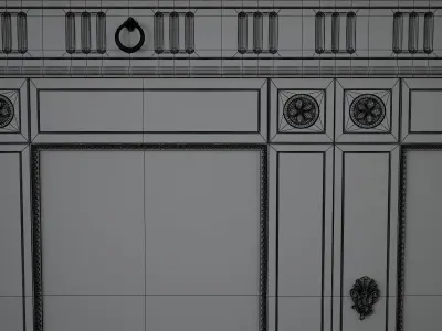 chest of drawers 3D model 4