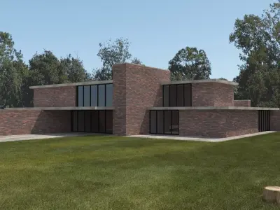Brick House 3D model