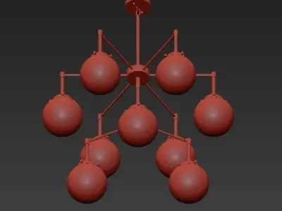 Elk chandelier 3D model buy