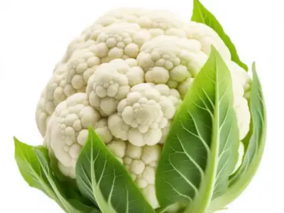 Ultra-Realistic Cauliflower 3D Model Fresh Vegetable Leaves Low-poly 3D model