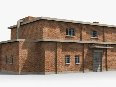 Factory xx17 Low-poly 3D model
