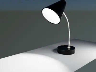 Desk Lamp Low-poly 3D model