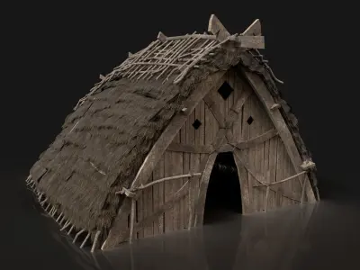 NEXT GEN VIKING MEDIEVAL VILLAGE SETTLEMENT BUILDER COLLECTION Low-poly 3D model