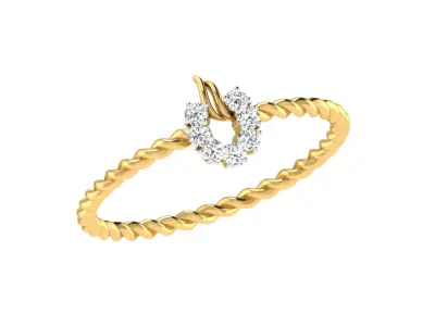 Women Ring Render 3dm STL OBJ FBX  3D print model shop