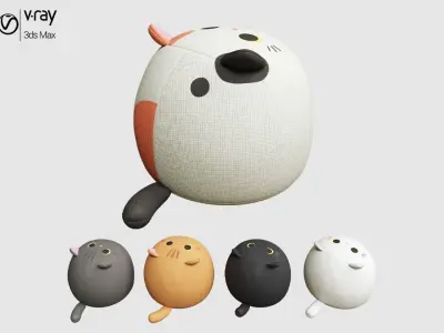 The five Michis Low-poly 3D model